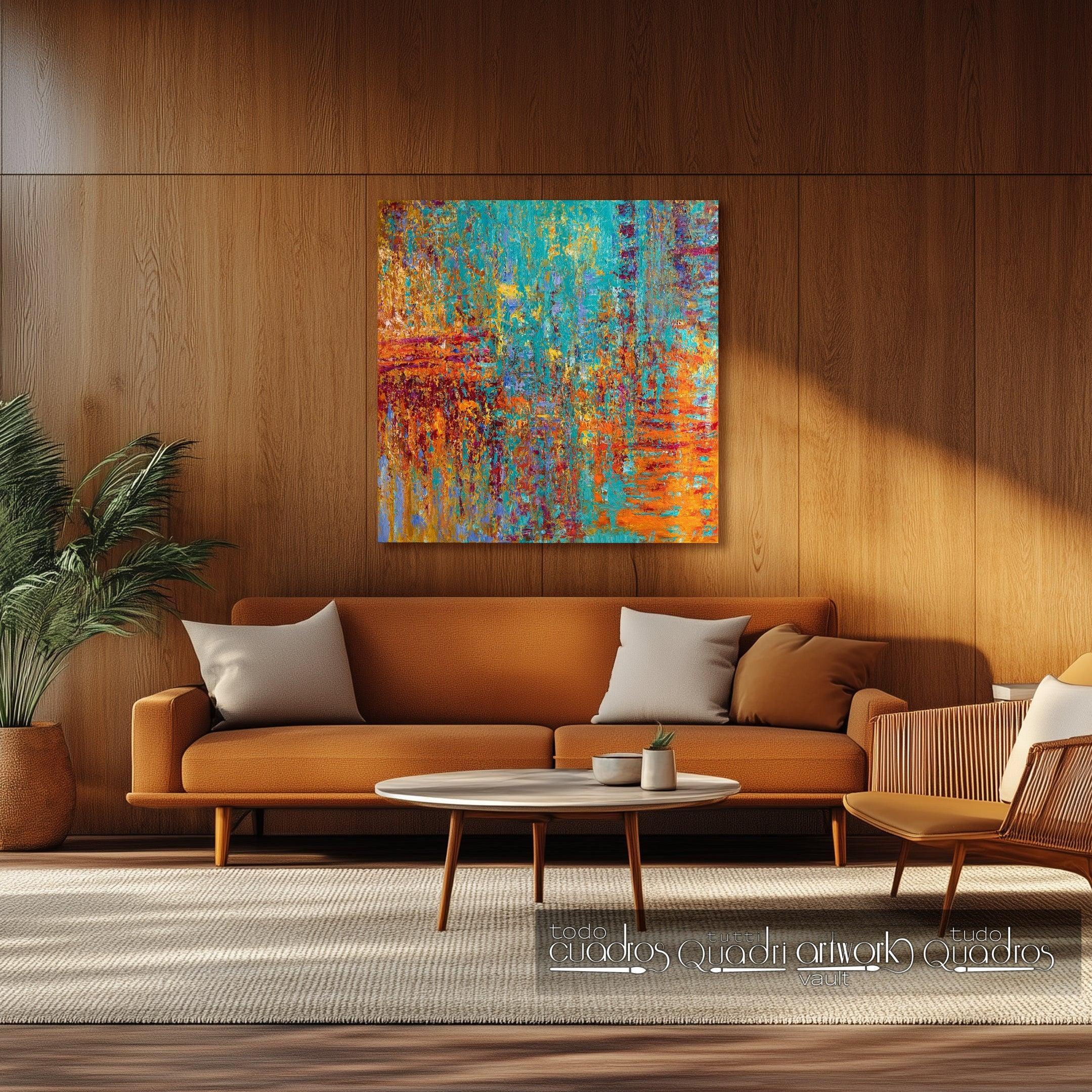 Ecos del atardecer turquesa