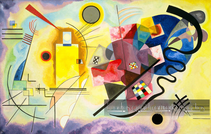 Amarillo, rojo y azul, Kandinsky