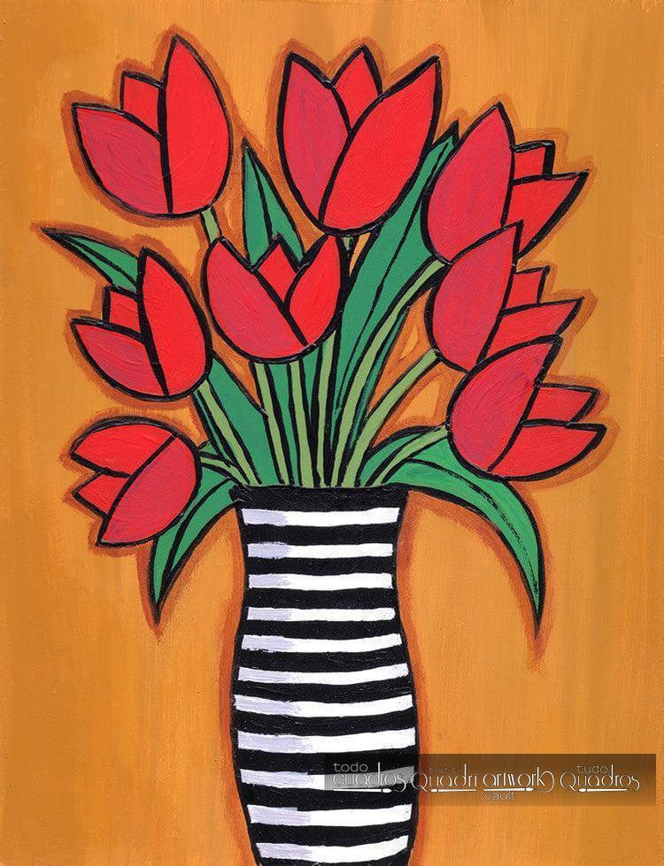 Tulipanes, Óleo Floral