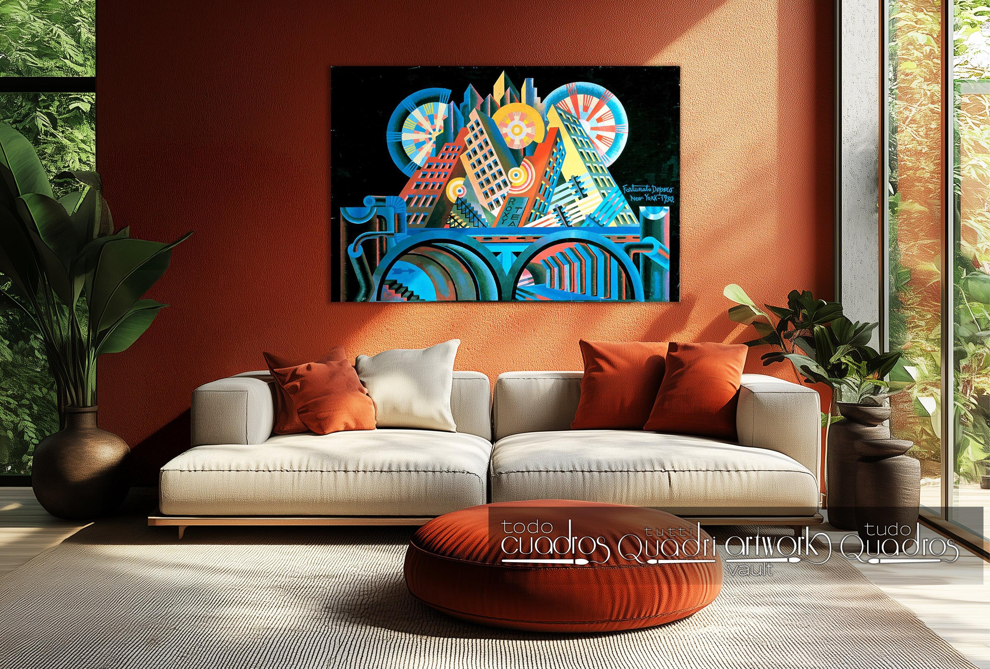 Rascacielos y túnel, Depero