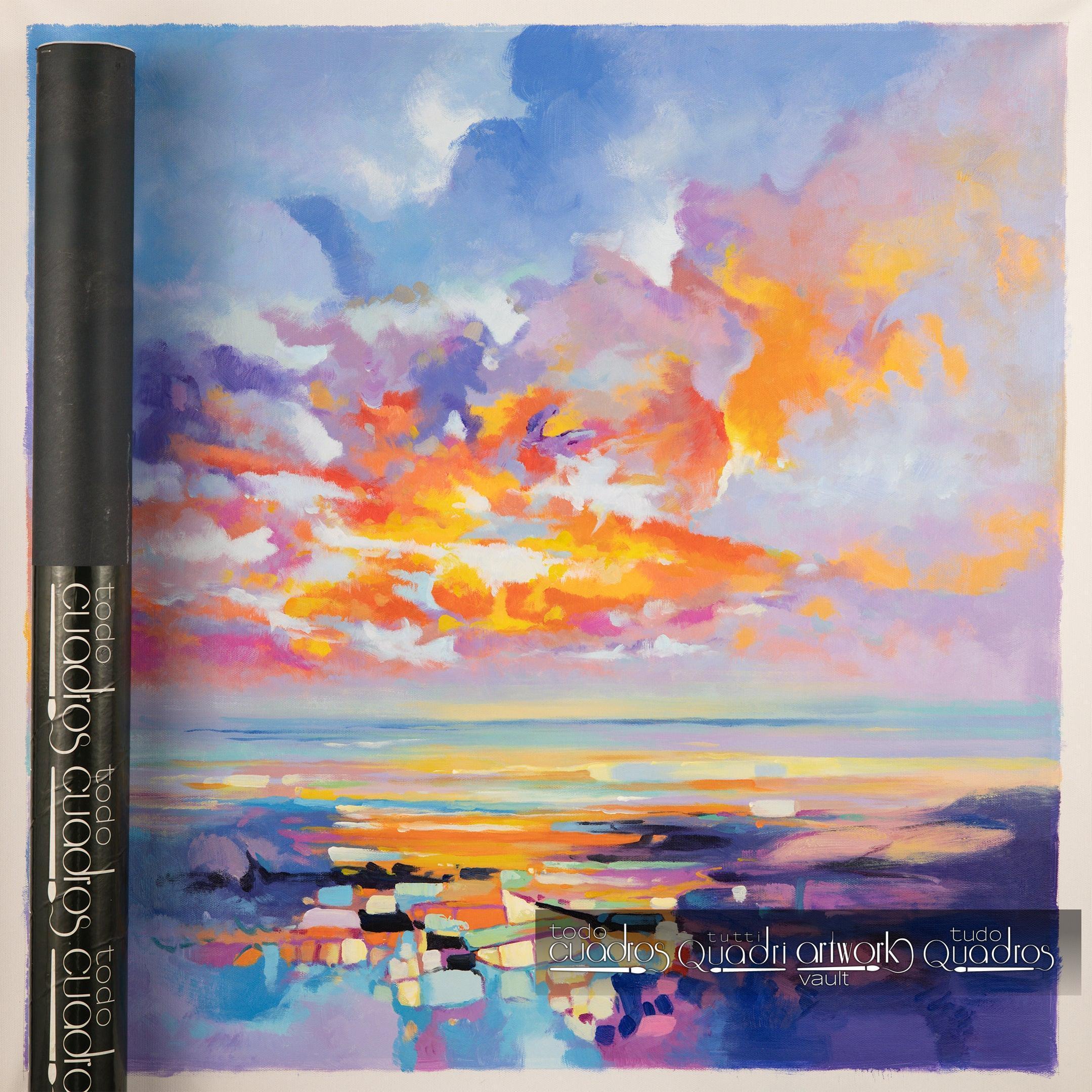 Crepúsculo de Ibiza, óleo