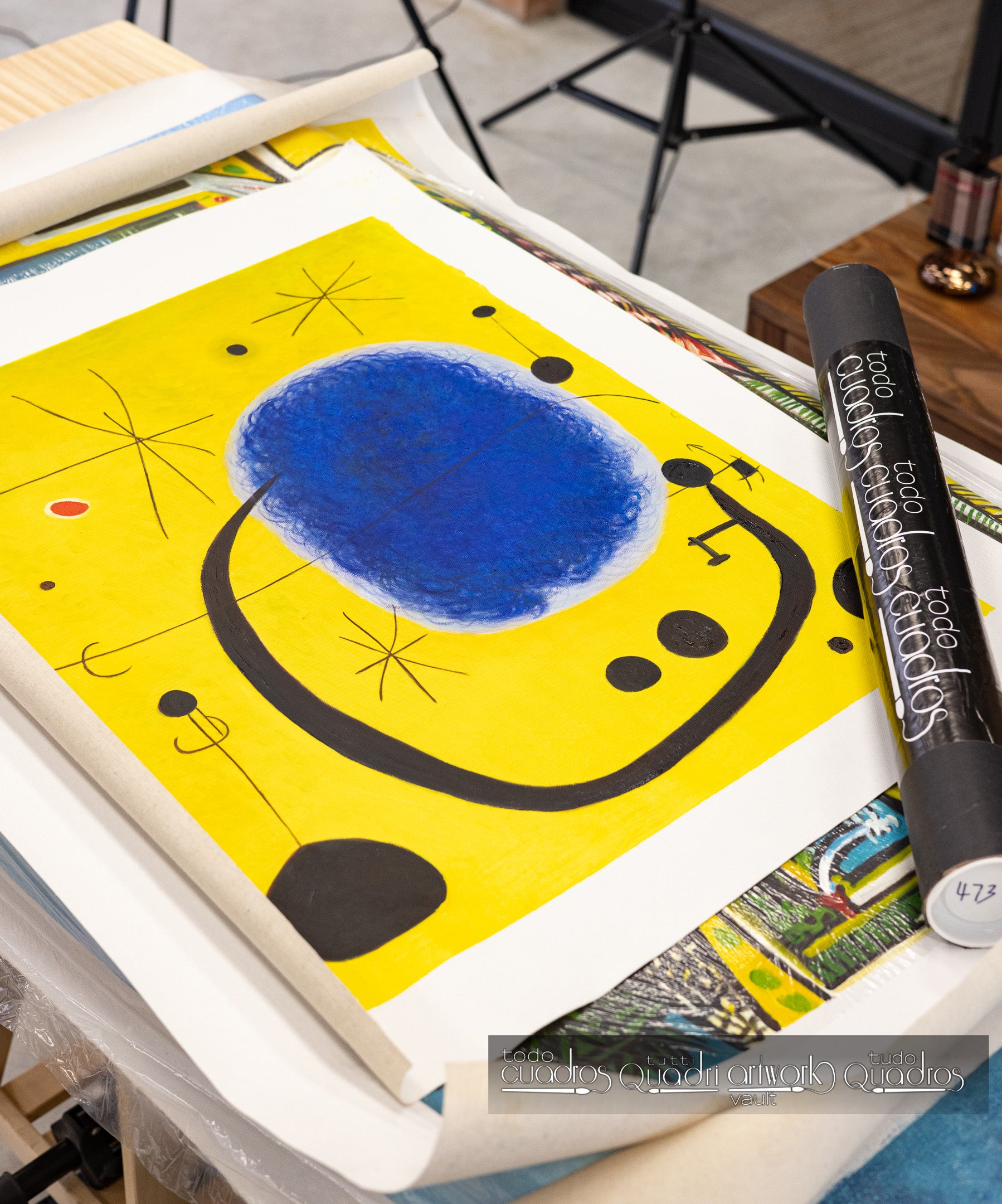 El oro del azul, Miró