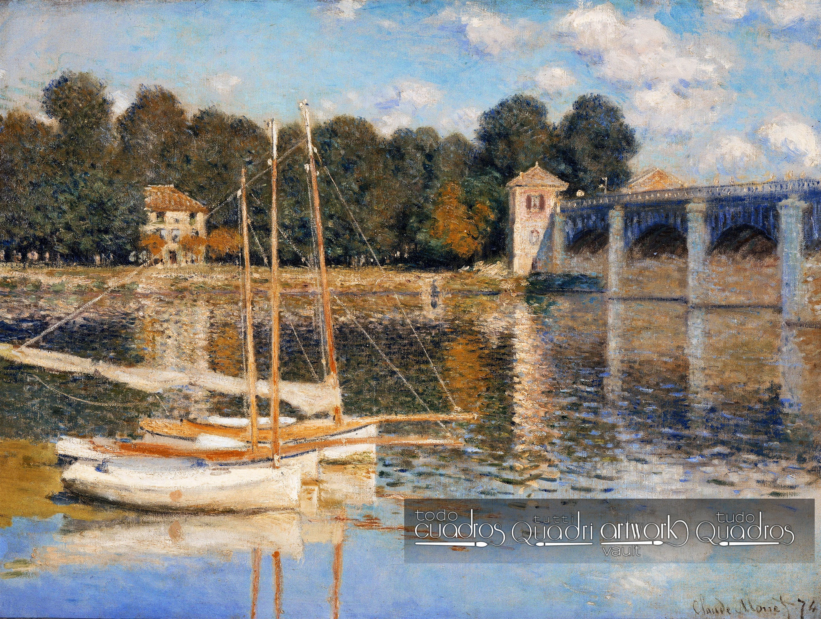 Puente en argenteuil, Monet