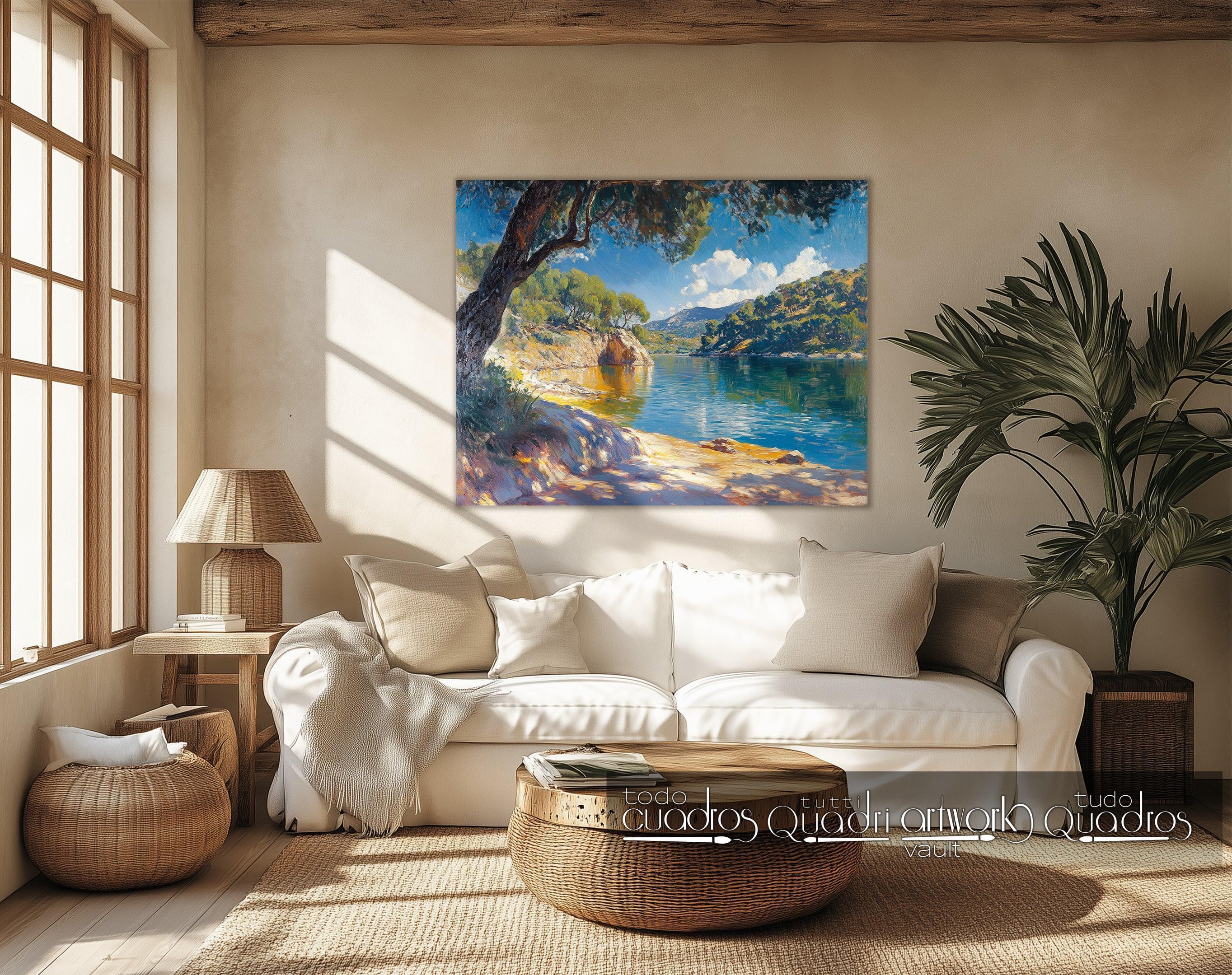 Luz y calma en la ribera, estilo Sorolla