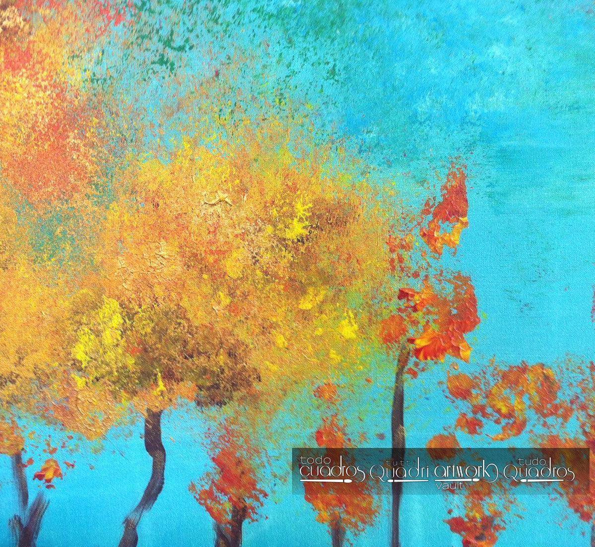 Cuadro "El lago azul" <br /> A. Croxatto