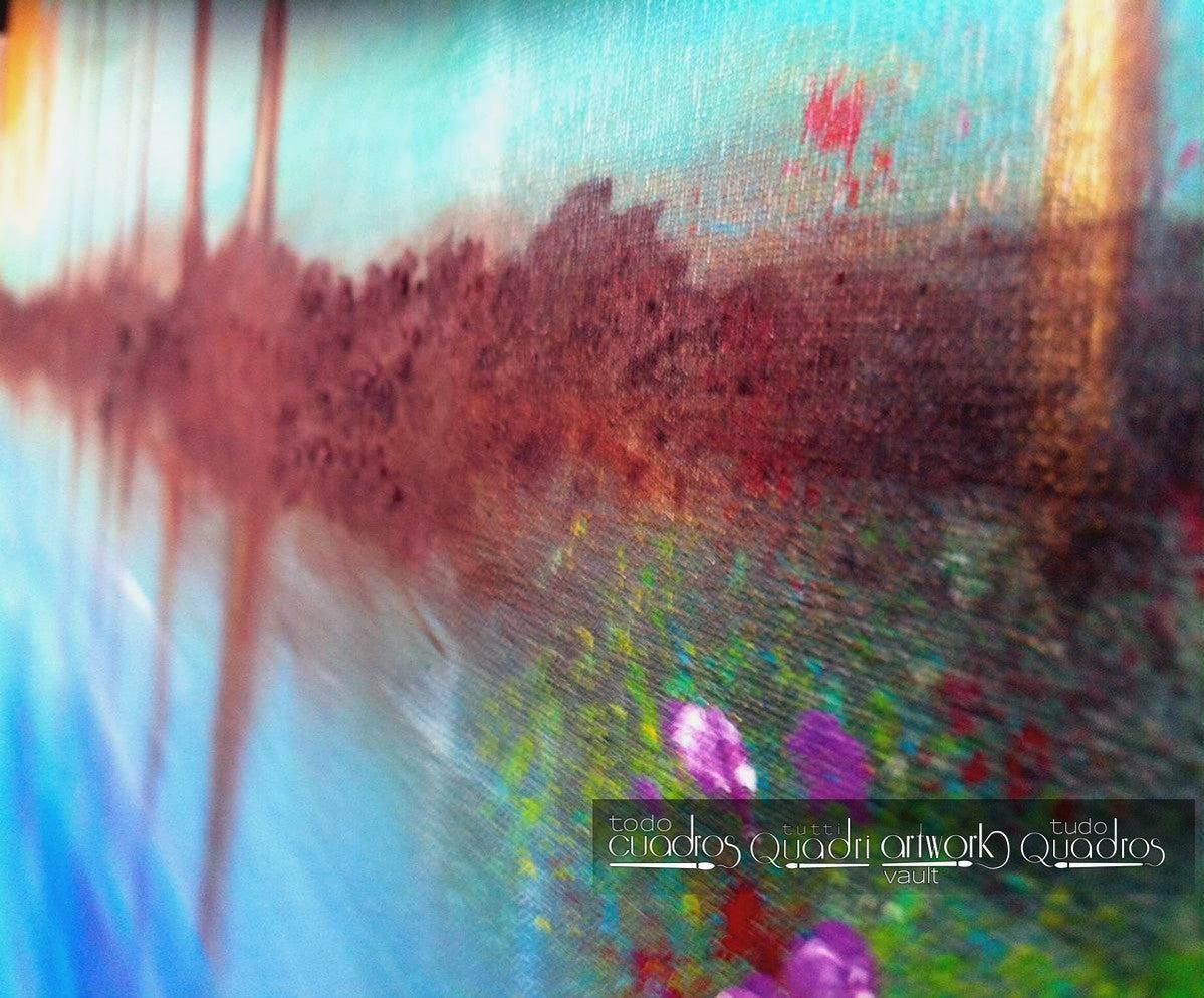 Cuadro "El lago azul" <br /> A. Croxatto