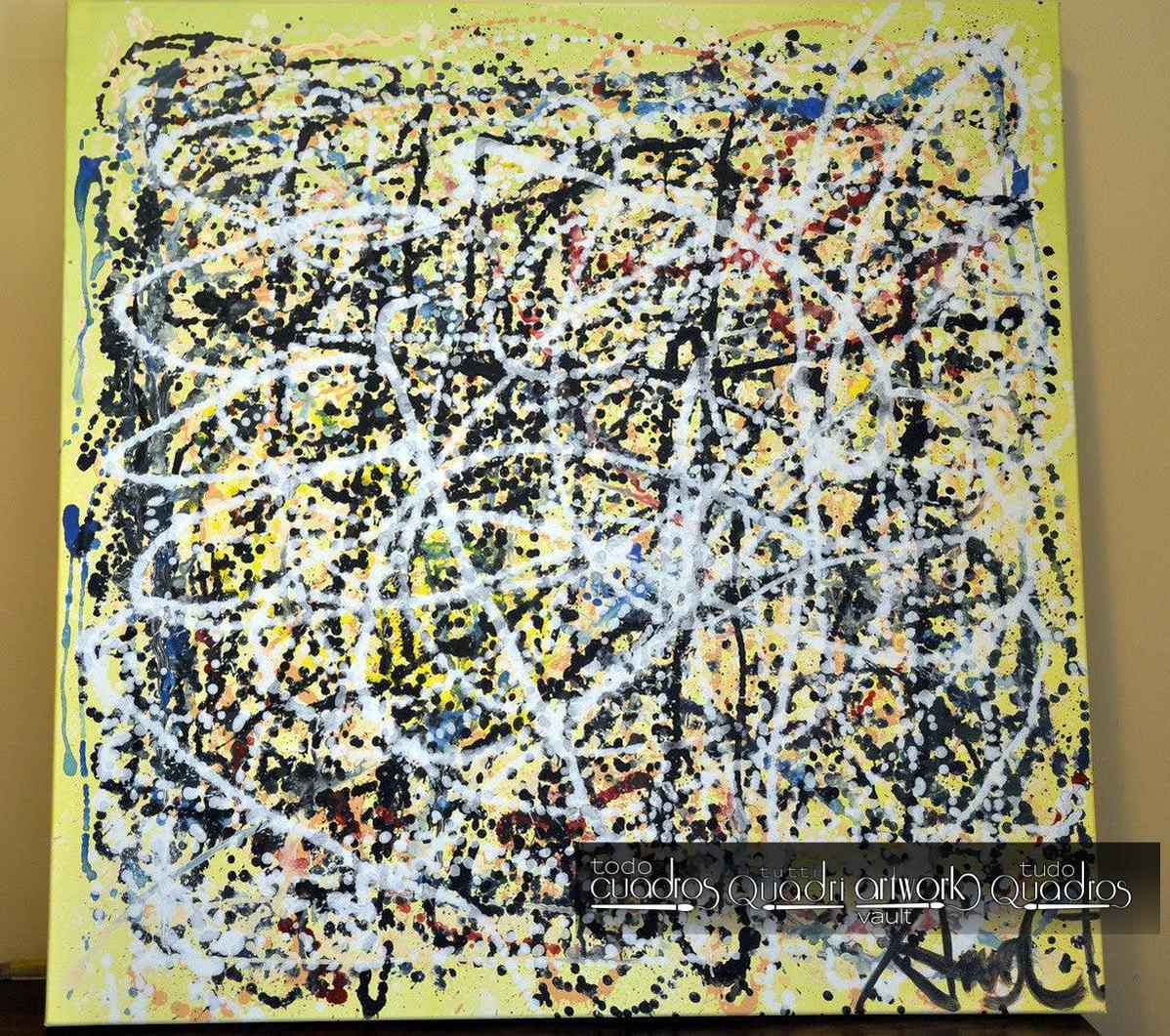 Cuadro "Homenaje a Pollock" <br /> A. Croxatto (2015)