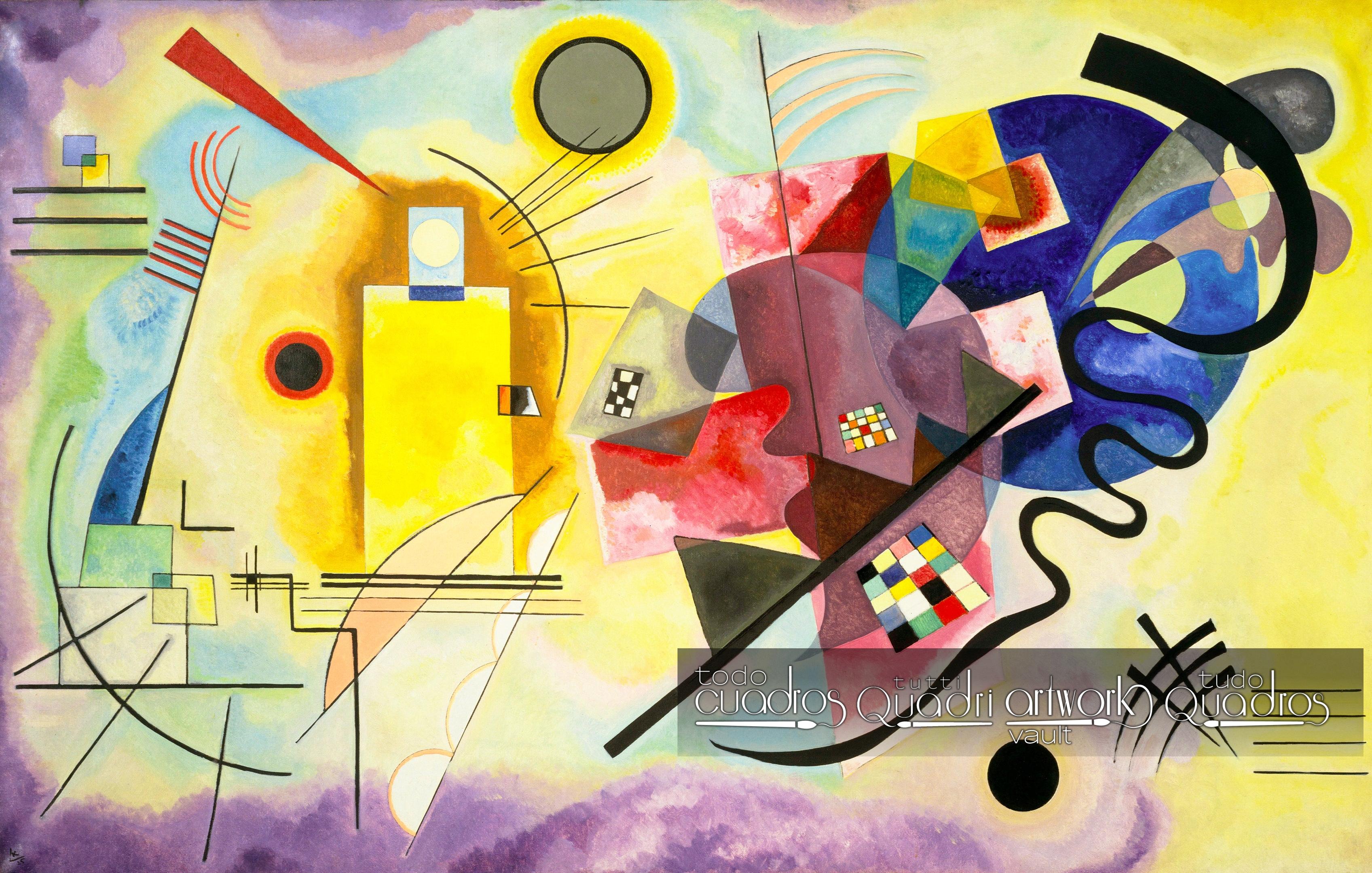 Amarillo, rojo y azul, Kandinsky