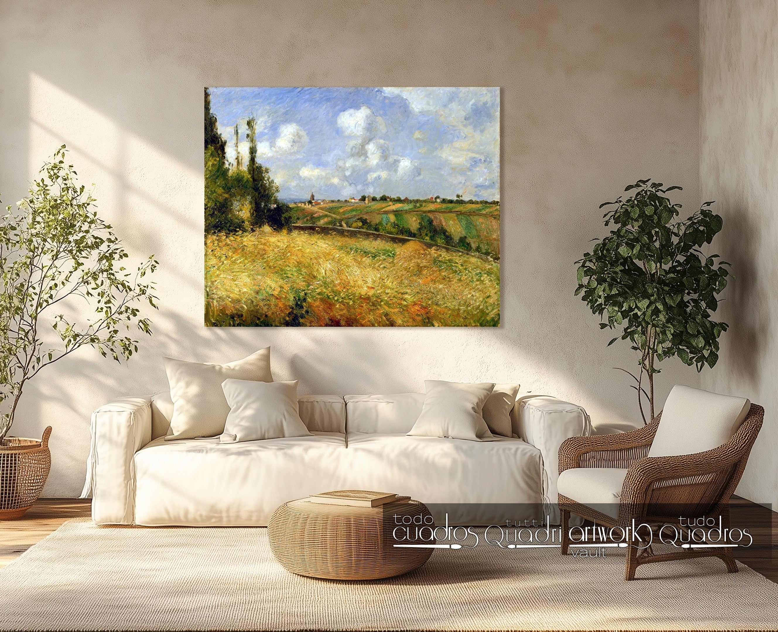 Un campo de centeno, Pissarro