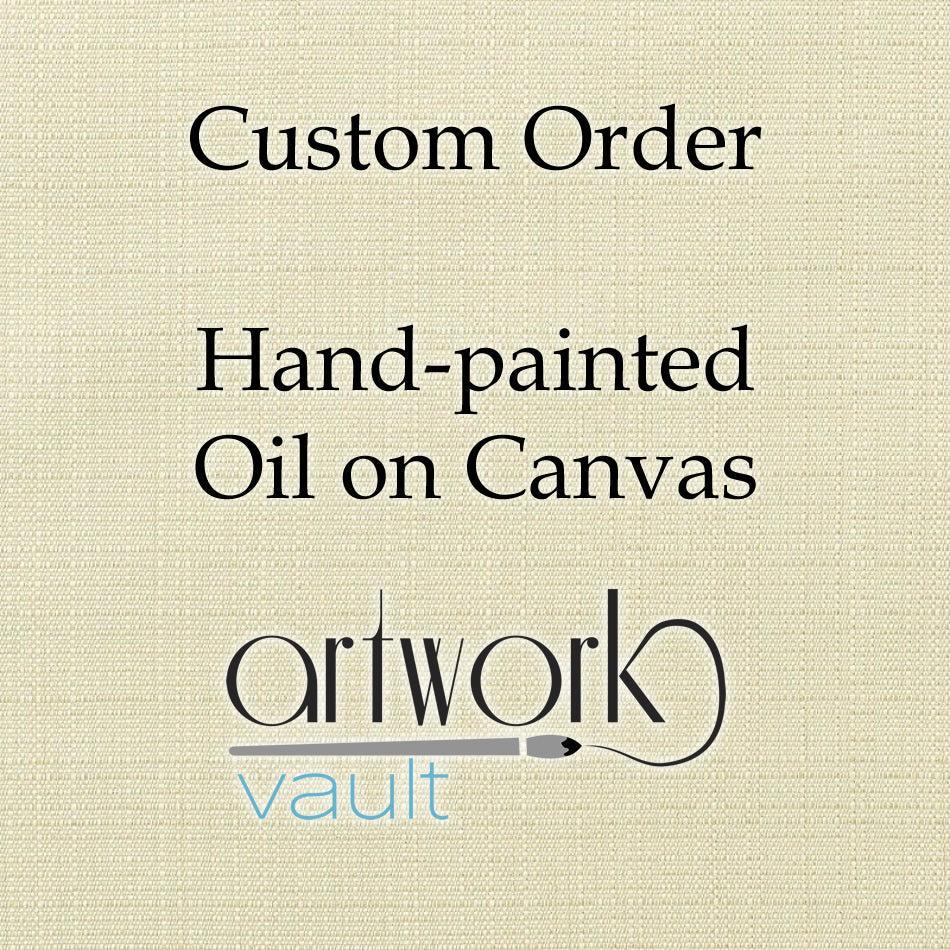 1 x painting Oil on canvas heavy texture 95 x 70 cm. Custom order for Rafael Enser