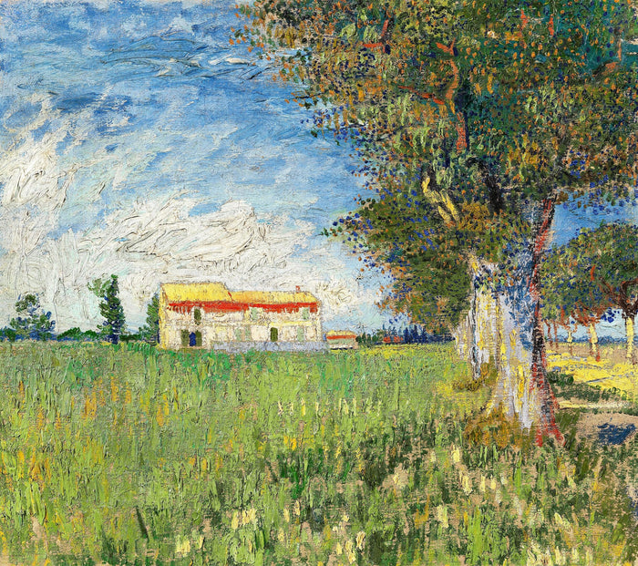 Casa en campo de trigo, Van Gogh