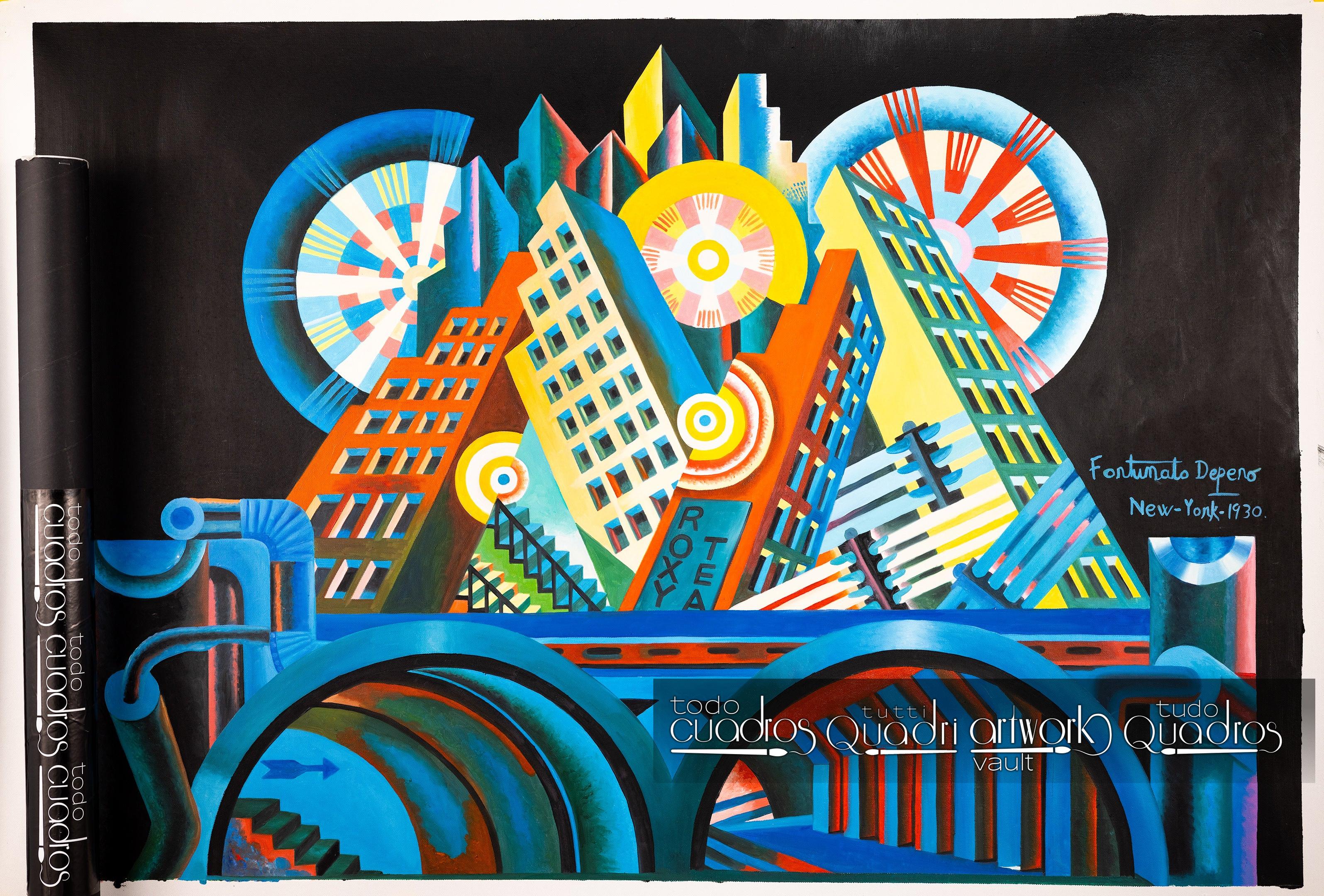 Rascacielos y túnel, Depero
