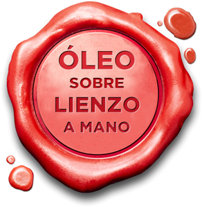 Lacre: Óleo sobre tela a mano, sin marco.