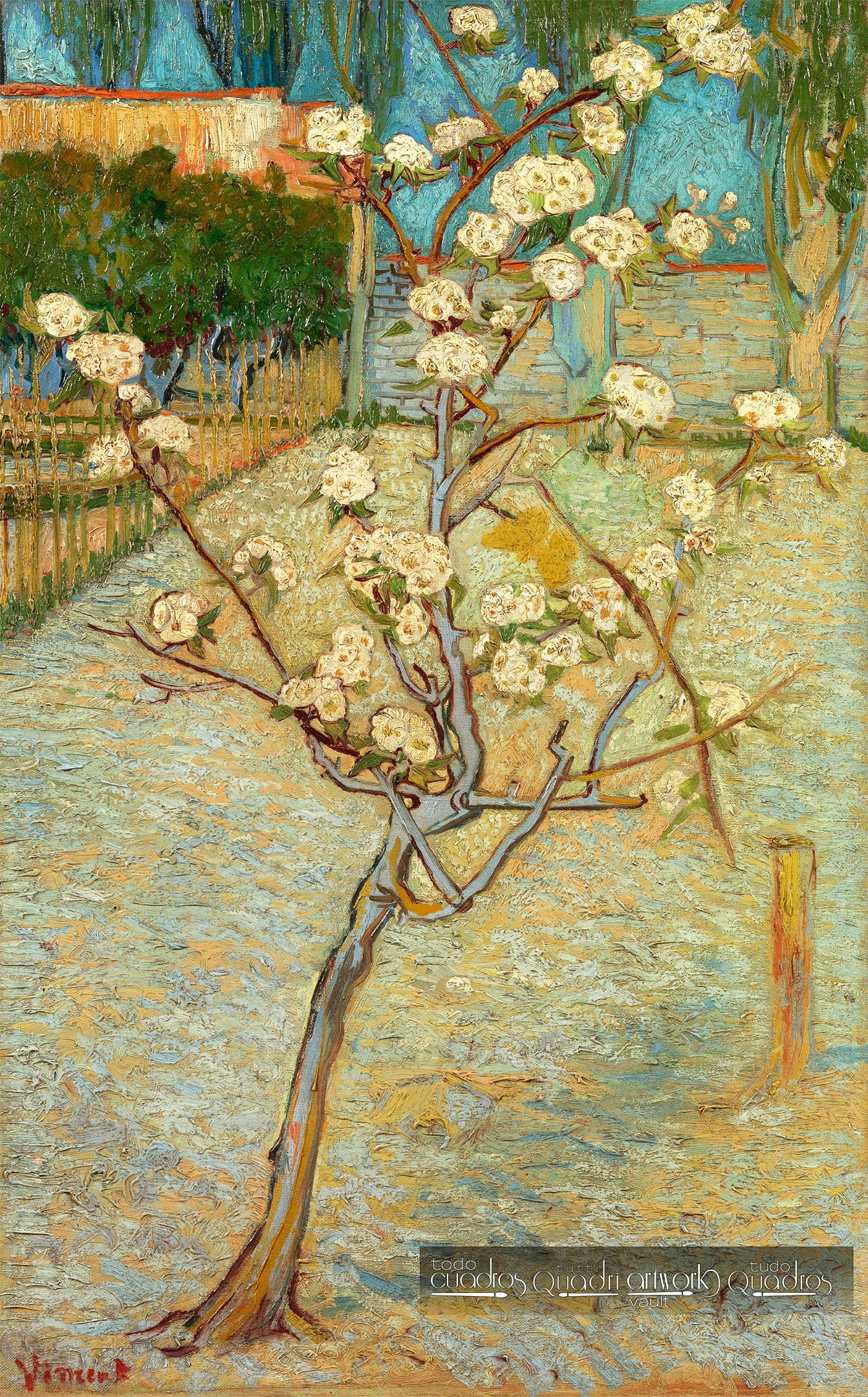Pequeño peral en flor, Van Gogh