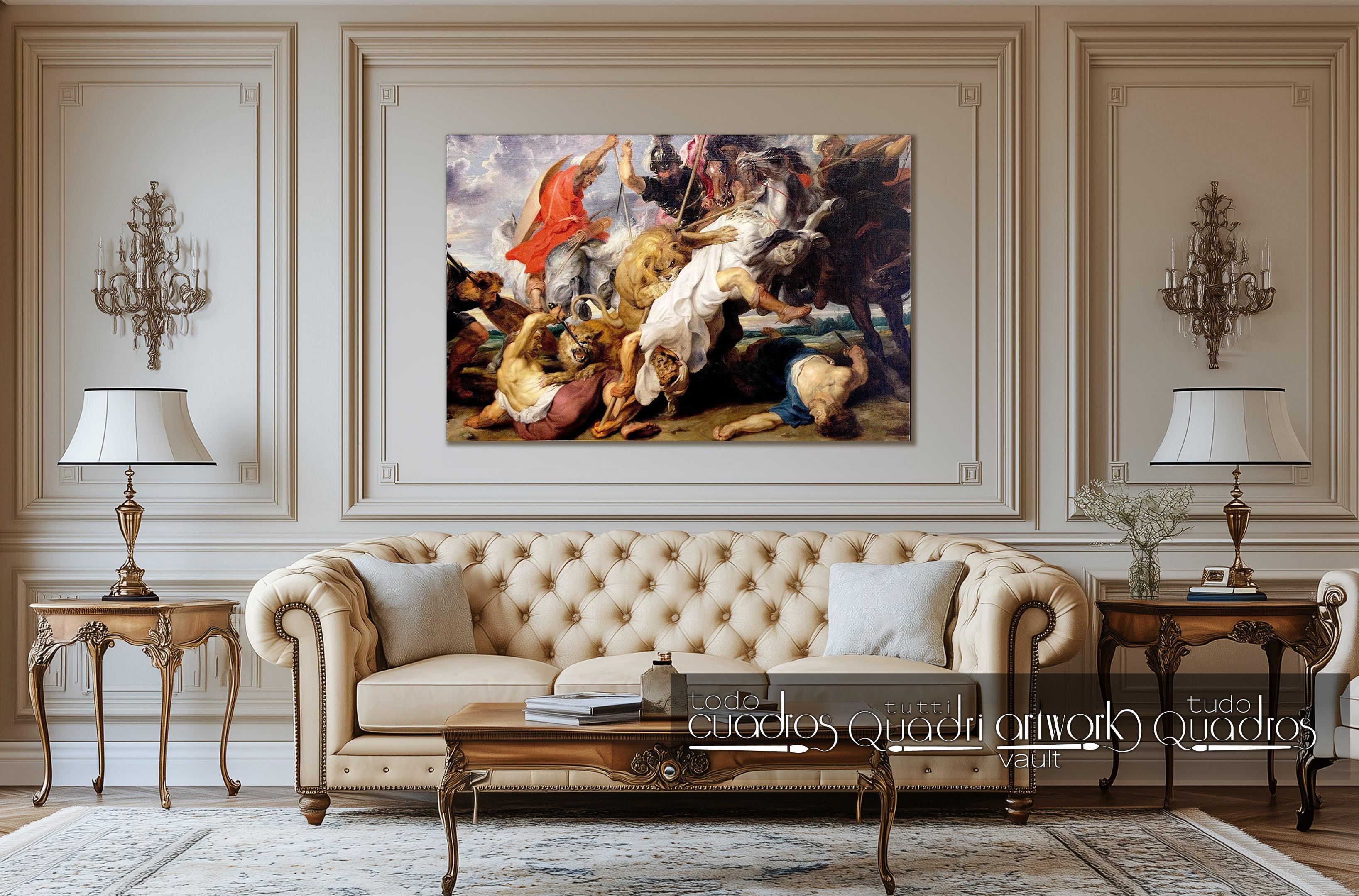 La caza del león, Rubens