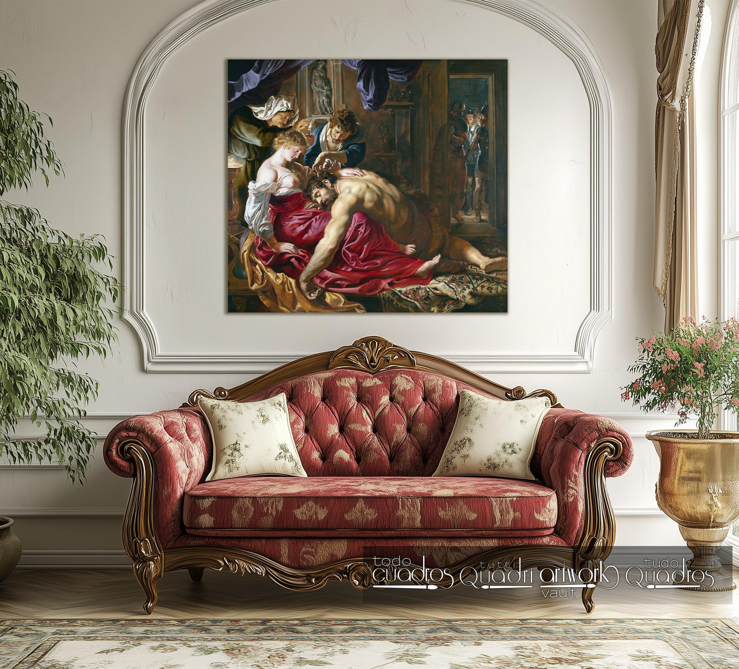 Sansón y Dalila, Rubens