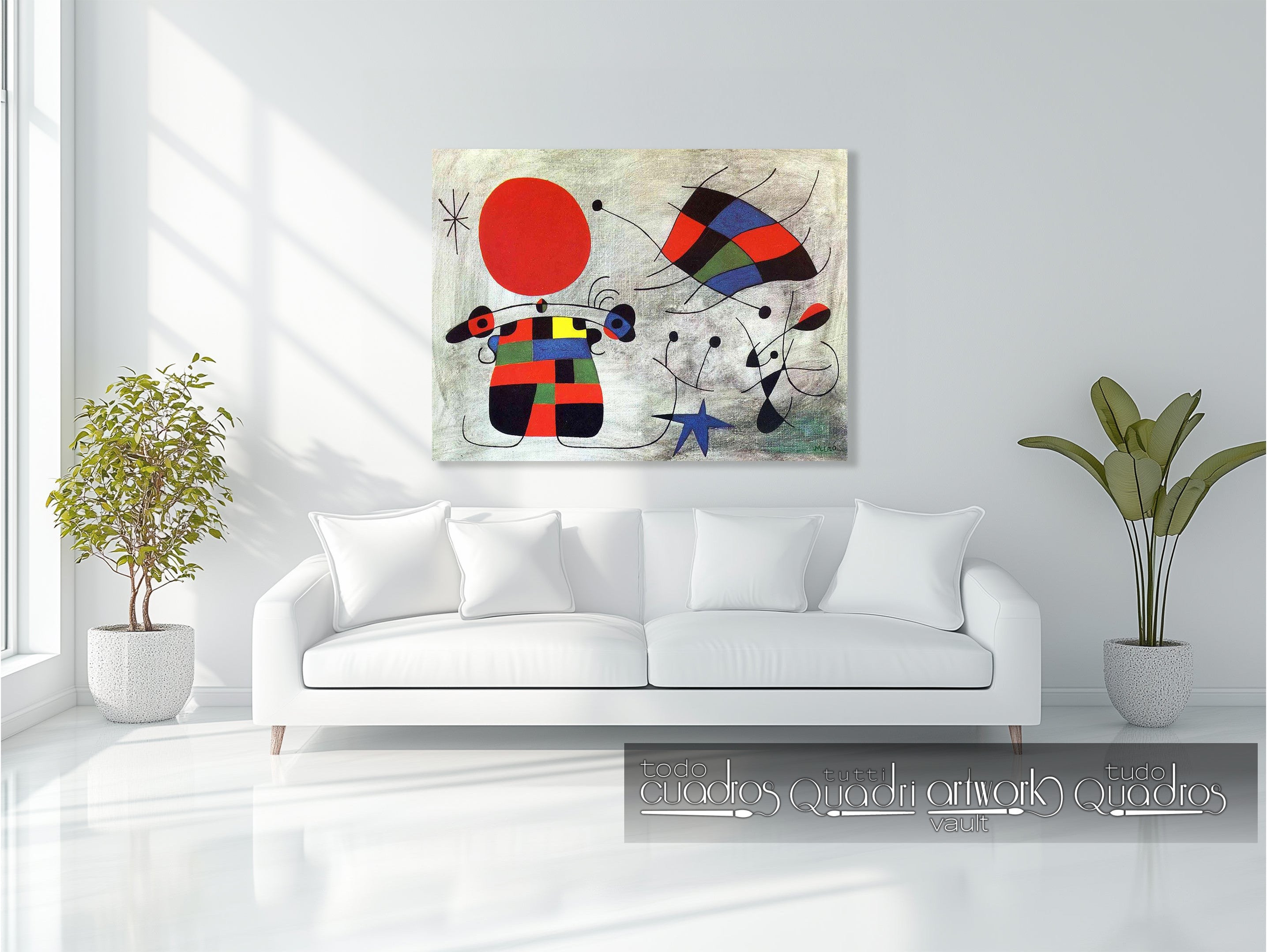 La sonrisa de alas flameantes, Miró