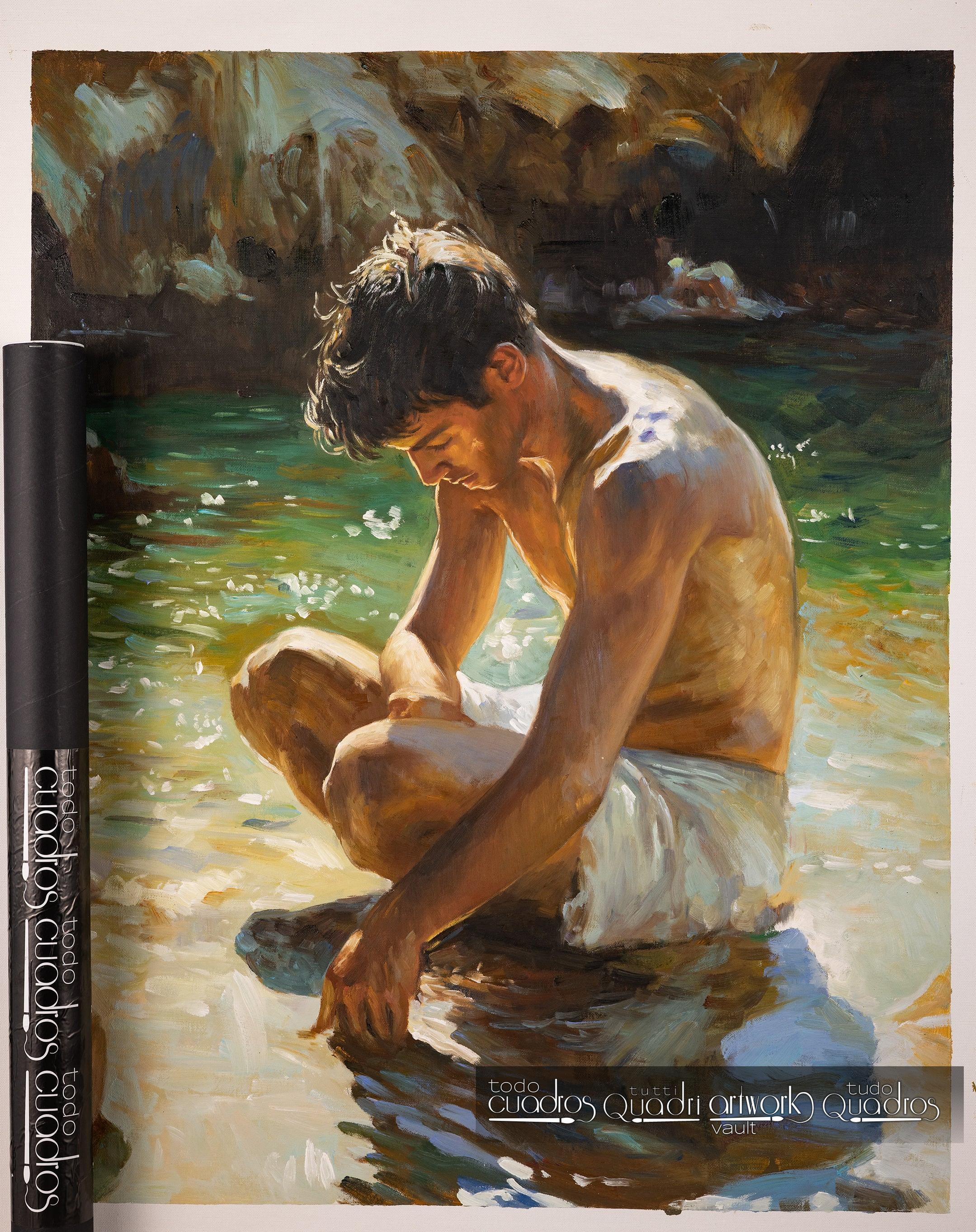 Bajo el sol de la cala, estilo Sorolla