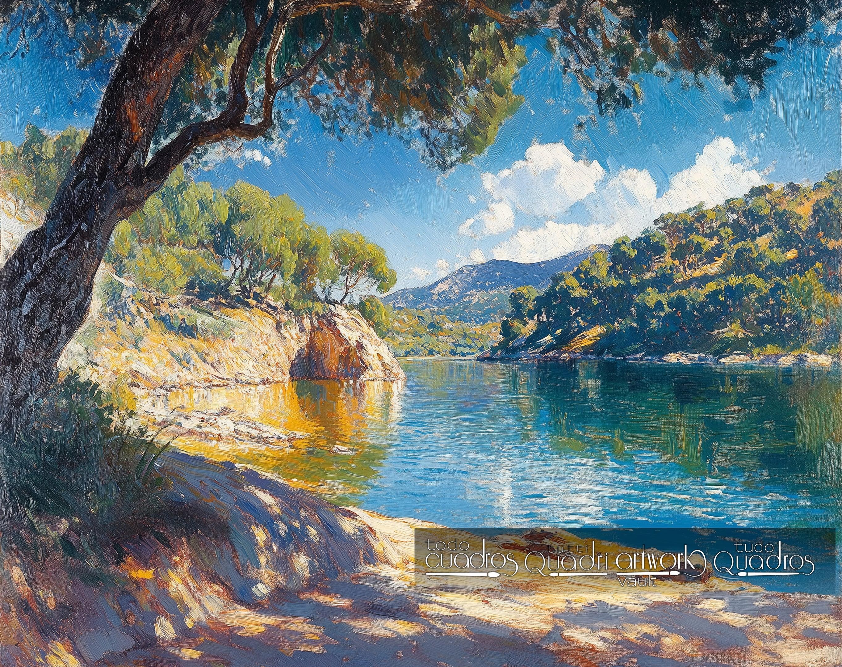 Luz y calma en la ribera, estilo Sorolla