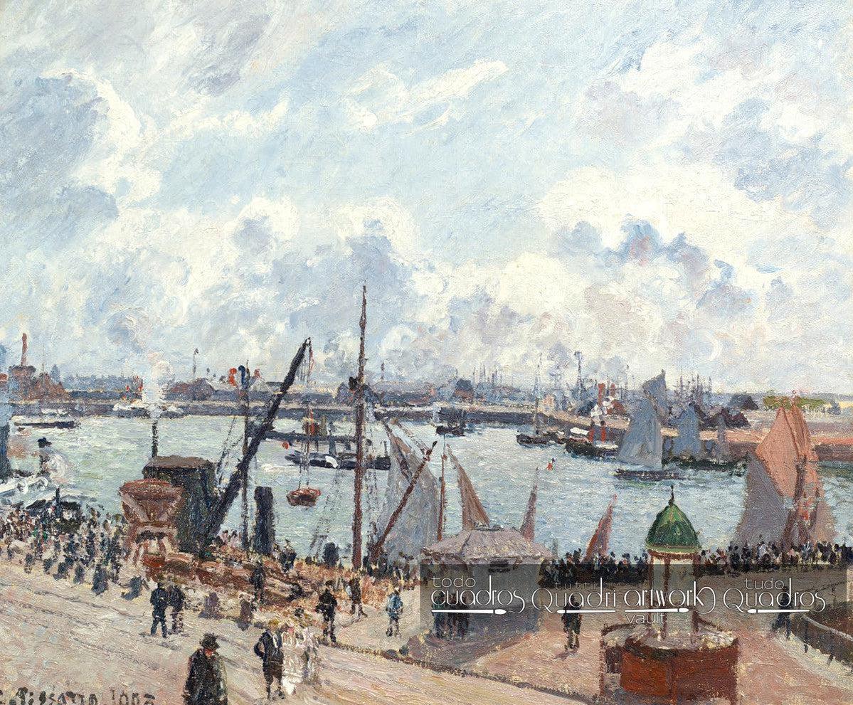 El antepuerto de Havre por la mañana, Pissarro