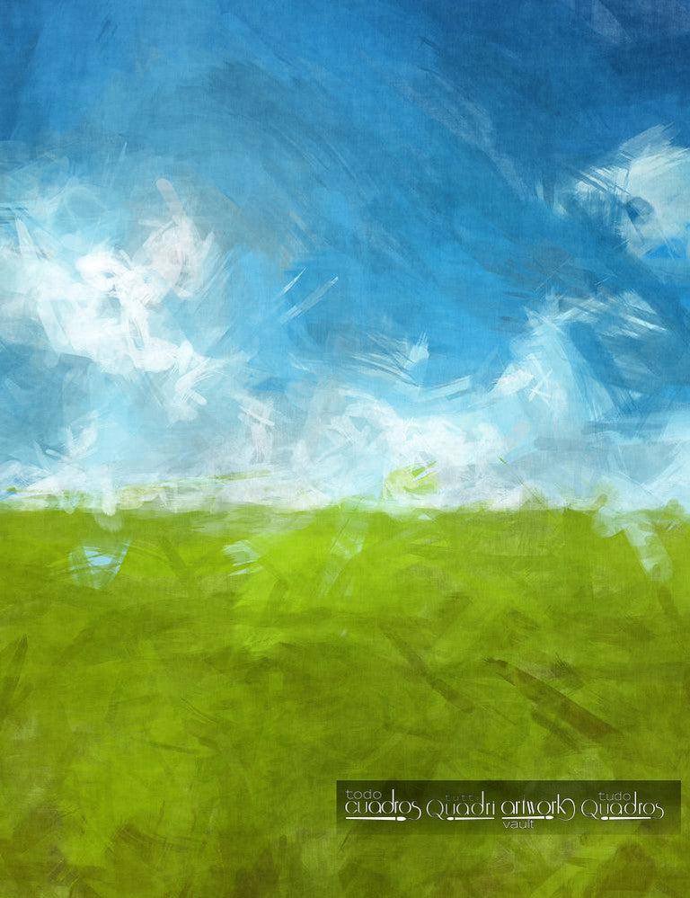 Hierba y cielo, Abstracto