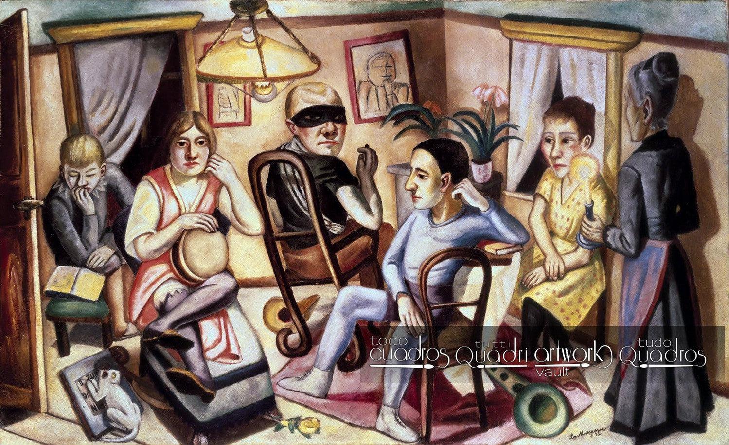 Antes del baile de máscaras, Max Beckmann