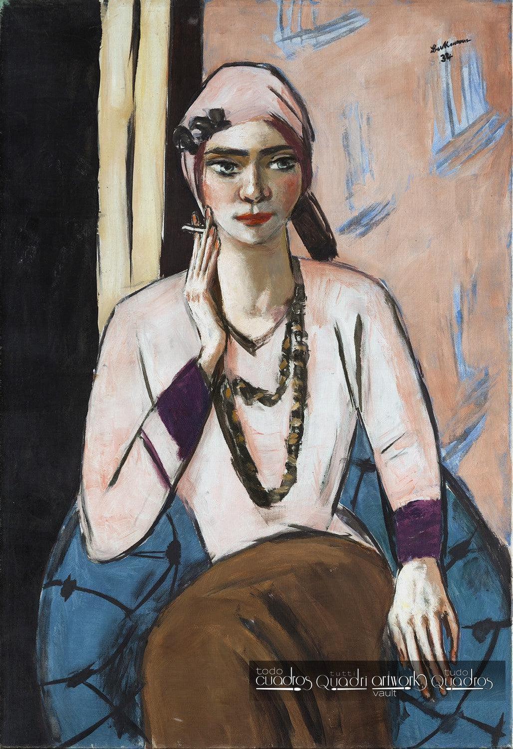 Quappi con suéter rosa, Max Beckmann