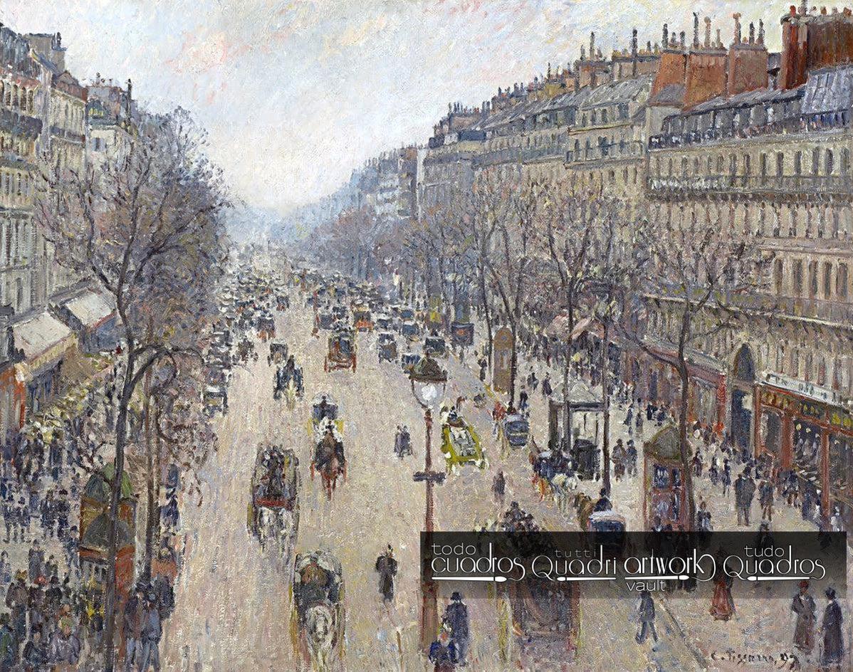Boulevard Montmartre, invierno, Pissarro