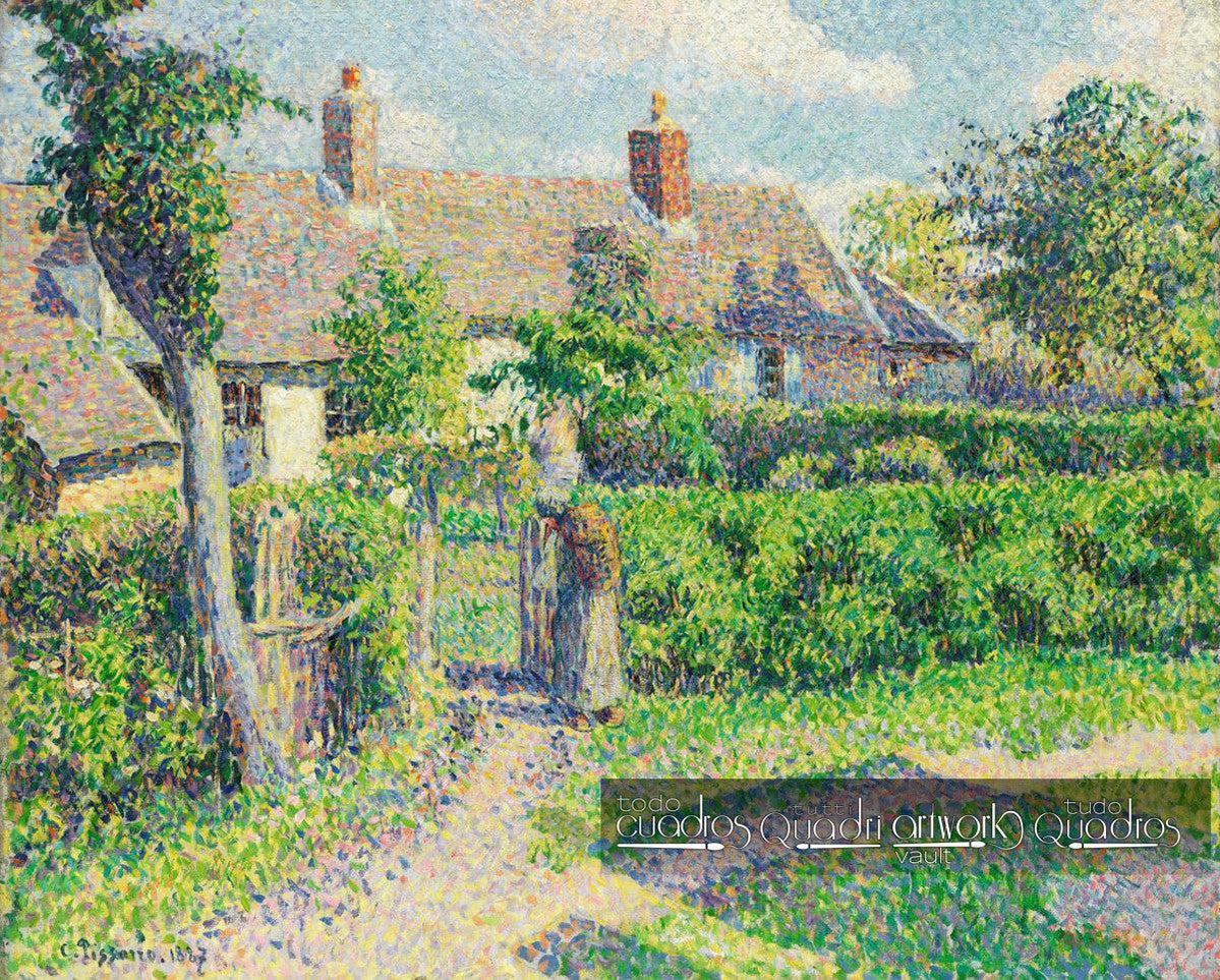 Casas de campesinos, Éragny. Pissarro