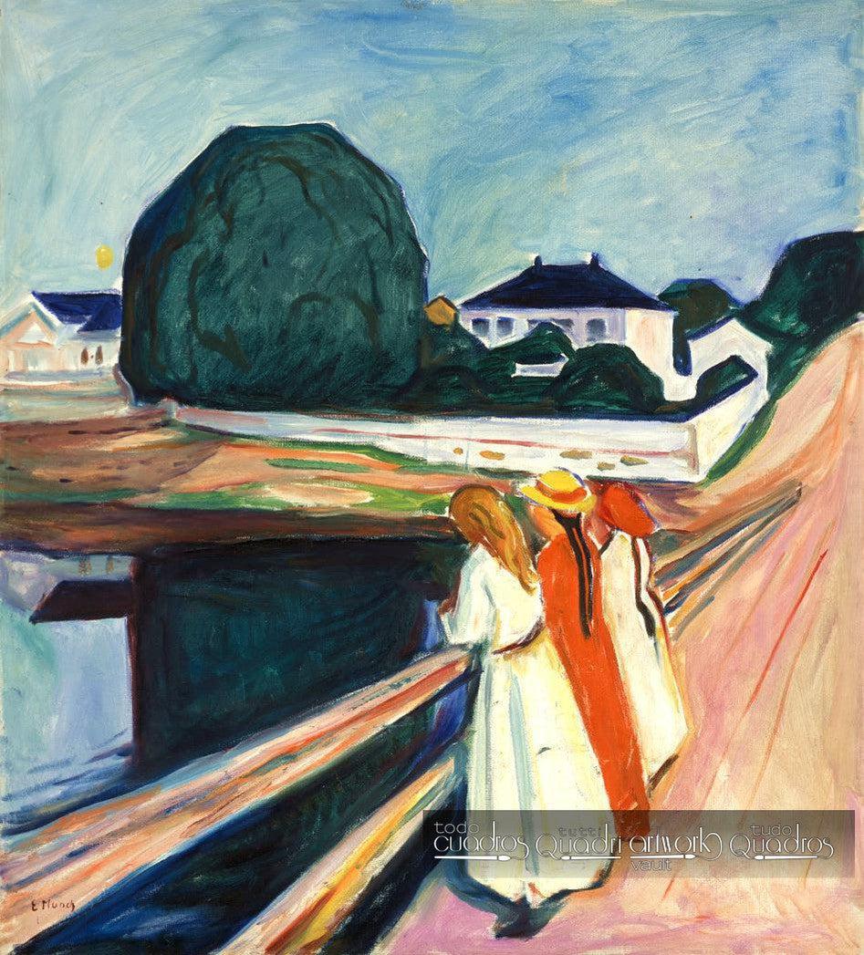 Las chicas en el puente, Edvard Munch