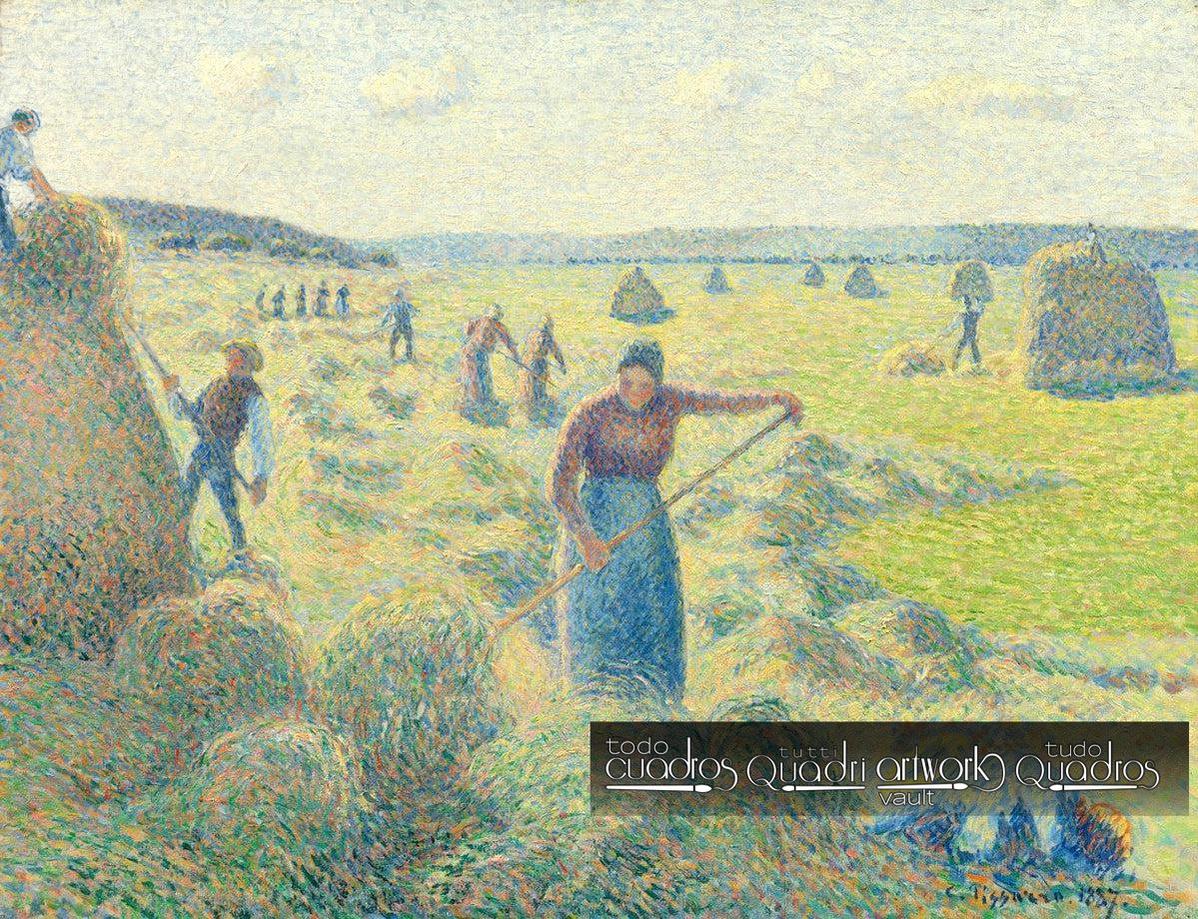 La Recolecta de Heno en Éragny, Pissarro