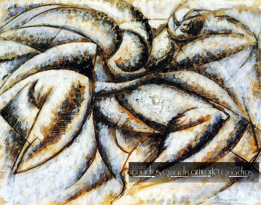 Dinamismo de un cuerpo humano, Boccioni