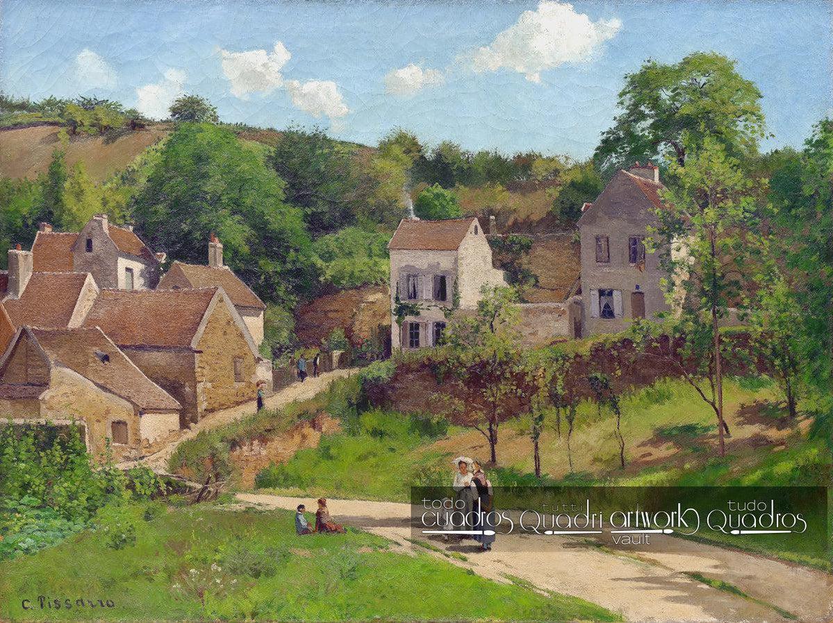 La ermita en Pontoise, Pissarro