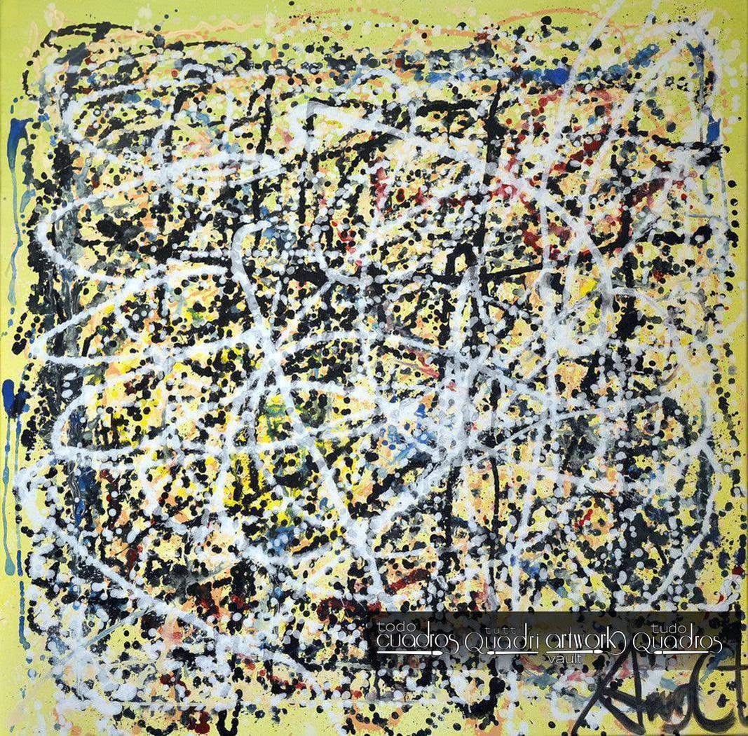 Cuadro "Homenaje a Pollock" <br /> A. Croxatto (2015)