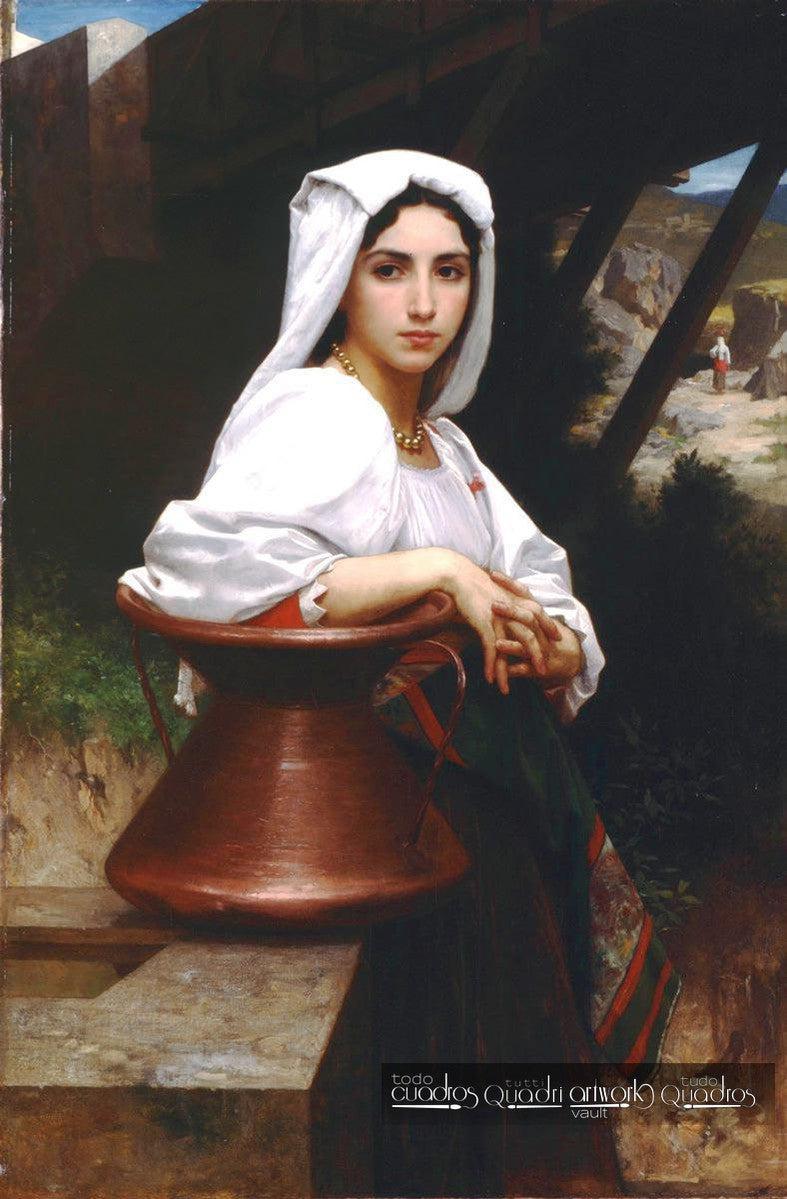 Joven italiana sacando agua, Bouguereau