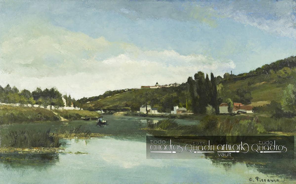 El río Marne en Chennevières, Pissarro