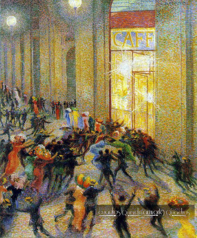 Pelea en la galería, Boccioni