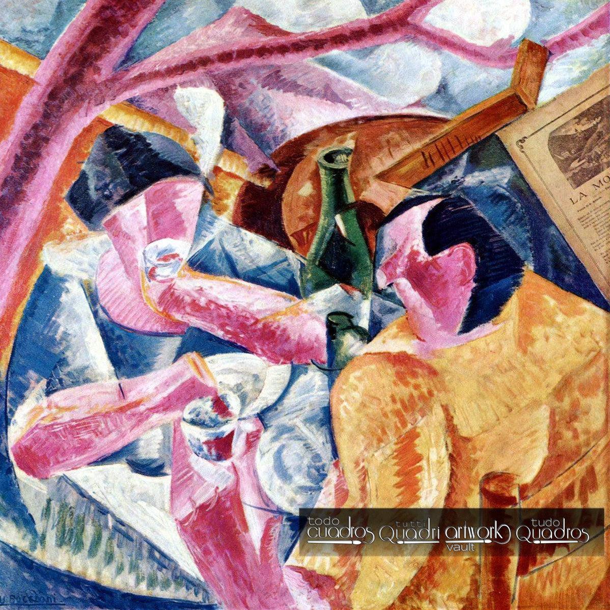 Bajo la Pérgola en Nápoles, Boccioni