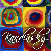 Lienzos abstractos de Kandinsky.