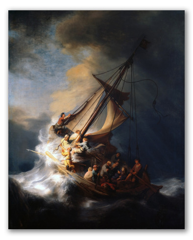 Obra "La tormenta en el mar de Galilea"