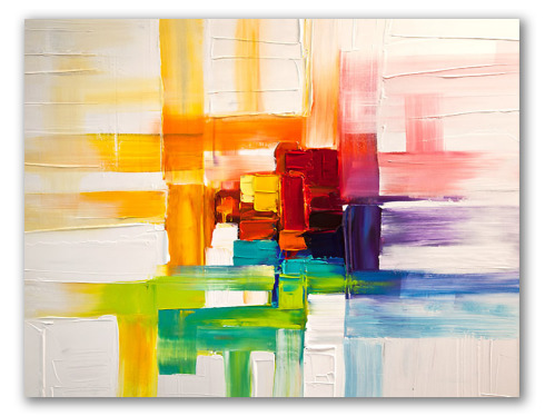 Colores del prisma, obra abstracta